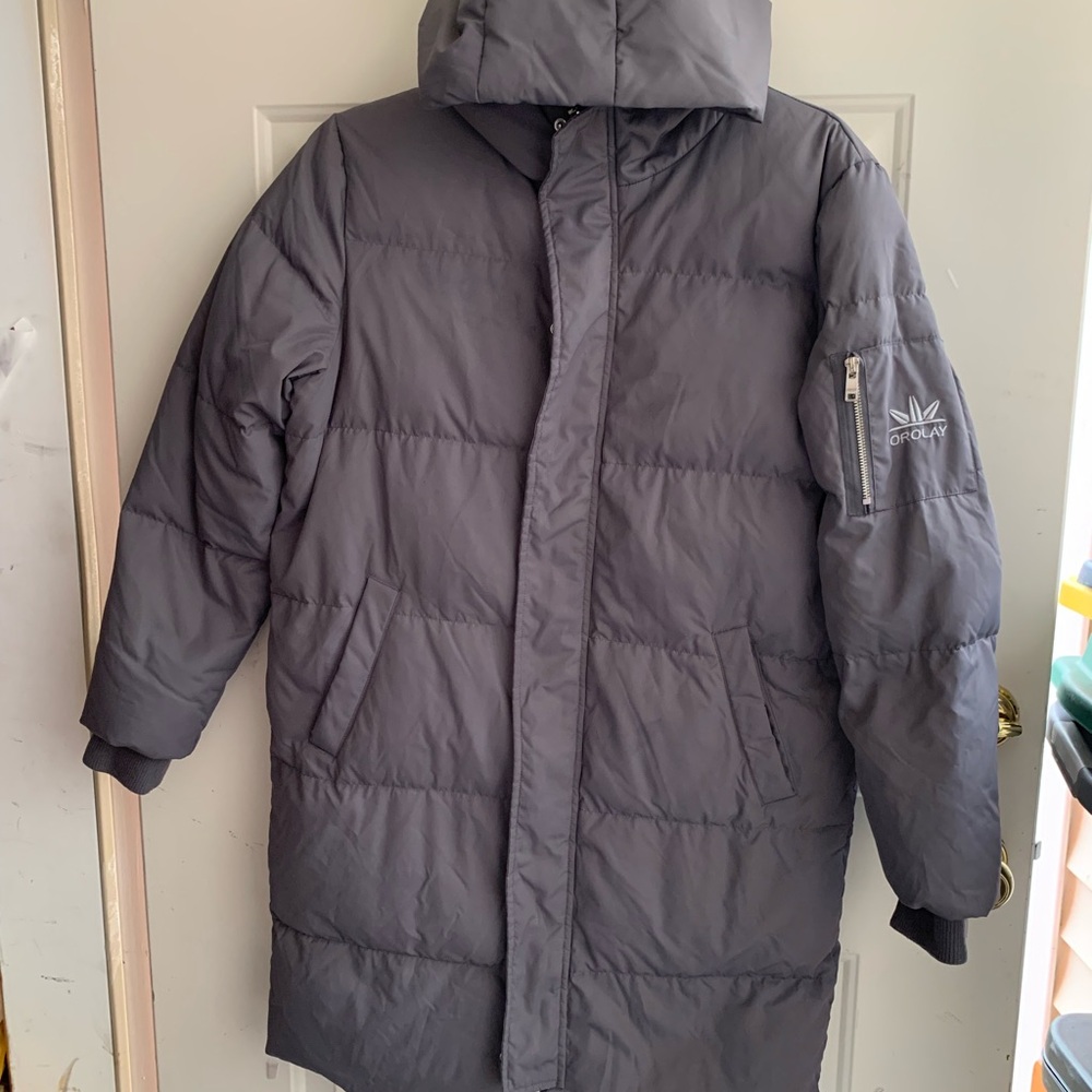 Stylish Women's Gray Puffer Coat